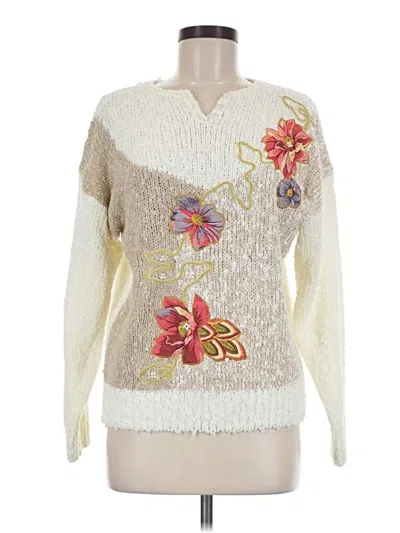Pre-owned Assorted Brands Pullover Sweater In Ivory