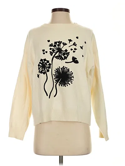 Pre-owned Assorted Brands Pullover Sweater In Ivory