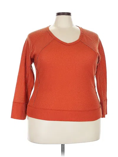 Pre-owned Assorted Brands Pullover Sweater In Orange