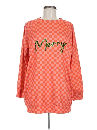 Pre-owned Assorted Brands Pullover Sweater In Orange