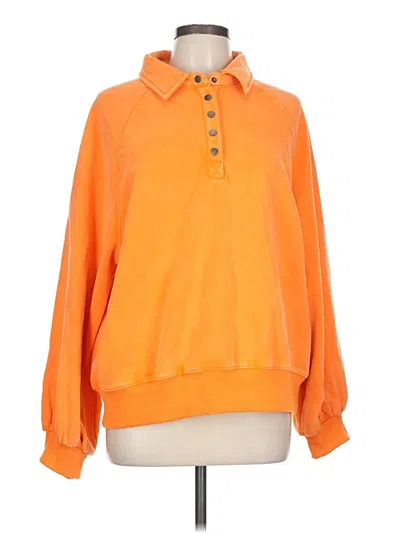 Assorted Brands Pullover Sweater In Orange