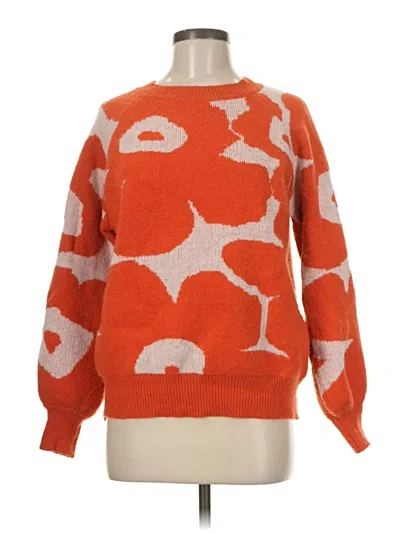 Pre-owned Assorted Brands Pullover Sweater In Orange