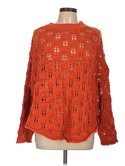 Pre-owned Assorted Brands Pullover Sweater In Orange
