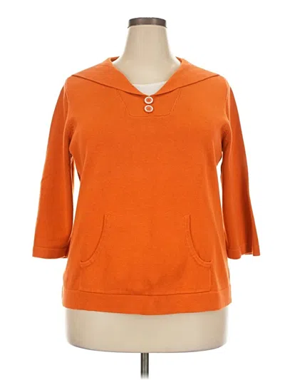 Pre-owned Assorted Brands Pullover Sweater In Orange