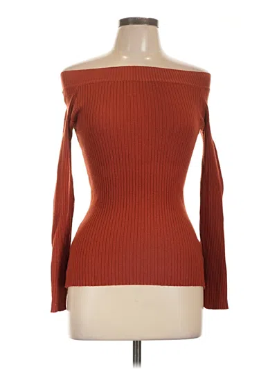 Pre-owned Assorted Brands Pullover Sweater In Orange