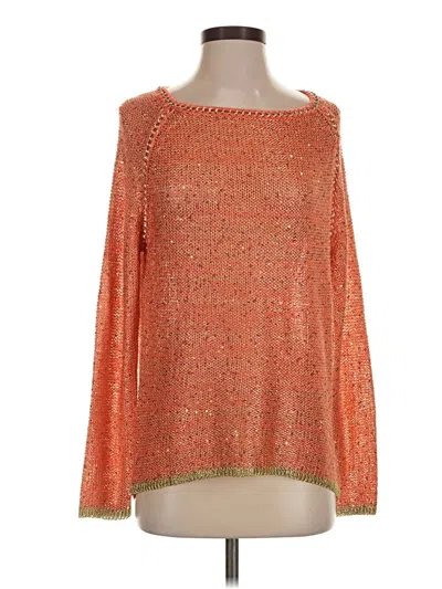 Pre-owned Assorted Brands Pullover Sweater In Orange