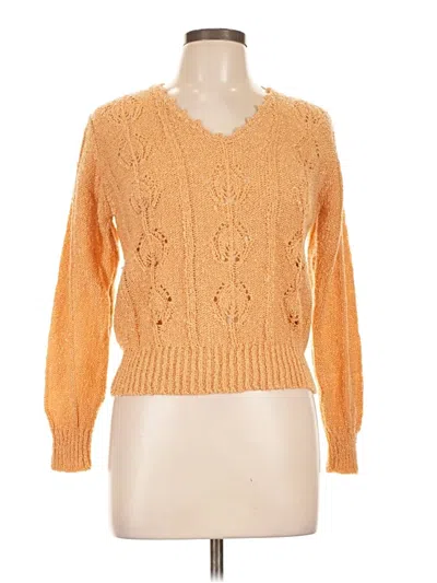 Pre-owned Assorted Brands Pullover Sweater In Orange