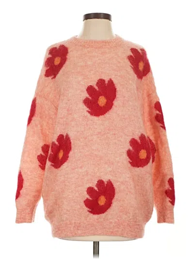 Pre-owned Assorted Brands Pullover Sweater In Orange