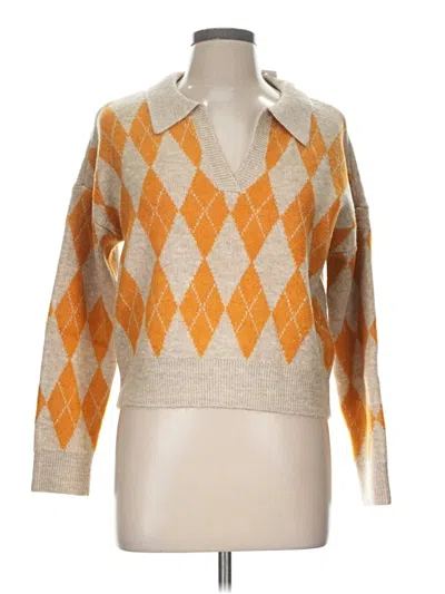 Pre-owned Assorted Brands Pullover Sweater In Orange