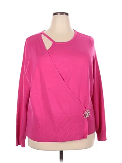 Pre-owned Assorted Brands Pullover Sweater In Pink