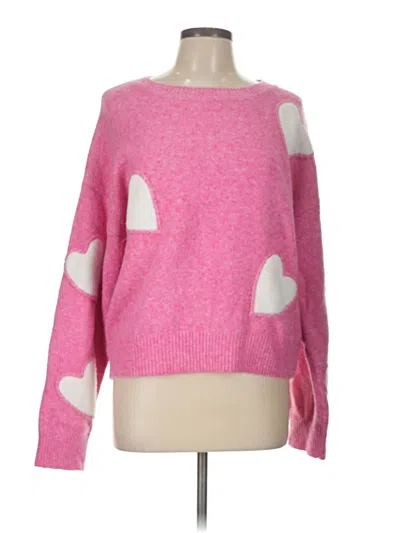 Pre-owned Assorted Brands Pullover Sweater In Pink