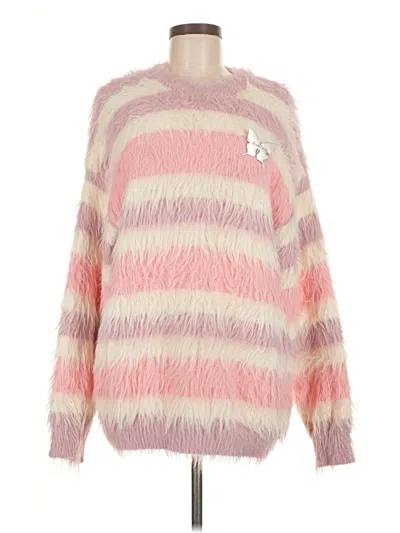 Pre-owned Assorted Brands Pullover Sweater In Pink