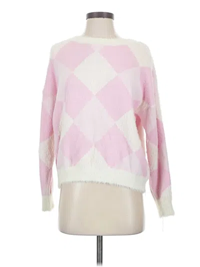 Pre-owned Assorted Brands Pullover Sweater In Pink