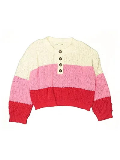 Pre-owned Assorted Brands Kids' Pullover Sweater In Pink
