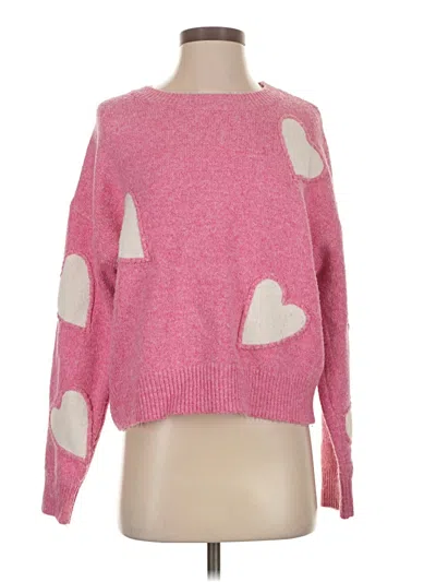Pre-owned Assorted Brands Pullover Sweater In Pink