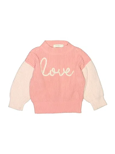 Pre-owned Assorted Brands Kids' Pullover Sweater In Pink