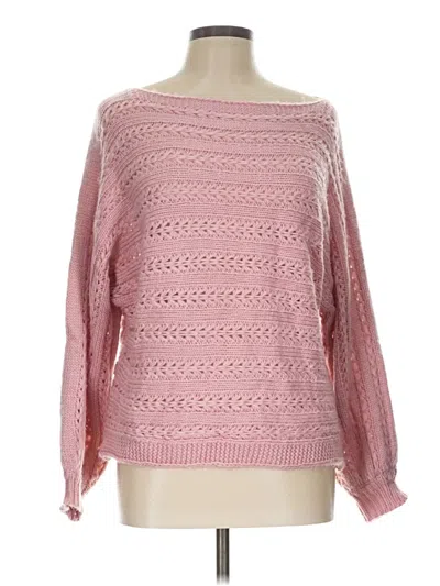 Pre-owned Assorted Brands Pullover Sweater In Pink