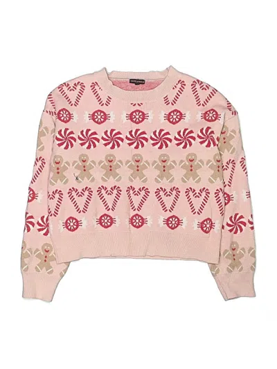 Pre-owned Assorted Brands Kids' Pullover Sweater In Pink