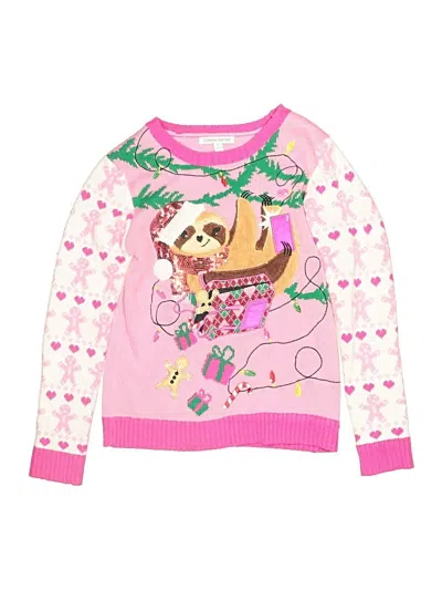 Pre-owned Assorted Brands Kids' Pullover Sweater In Pink