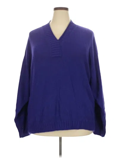 Pre-owned Assorted Brands Pullover Sweater In Purple