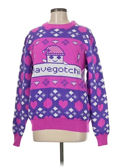 Pre-owned Assorted Brands Pullover Sweater In Purple