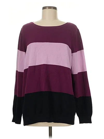 Pre-owned Assorted Brands Pullover Sweater In Purple
