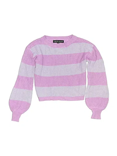 Pre-owned Assorted Brands Kids' Pullover Sweater In Purple