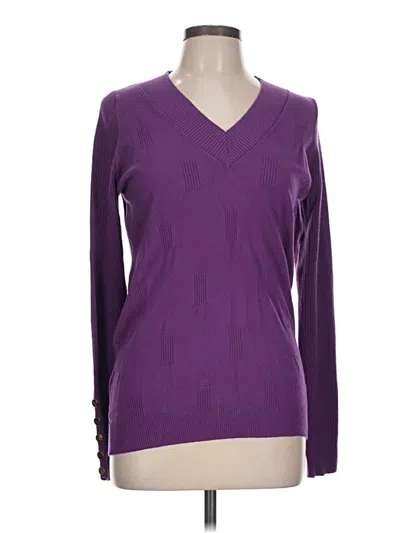 Pre-owned Assorted Brands Pullover Sweater In Purple