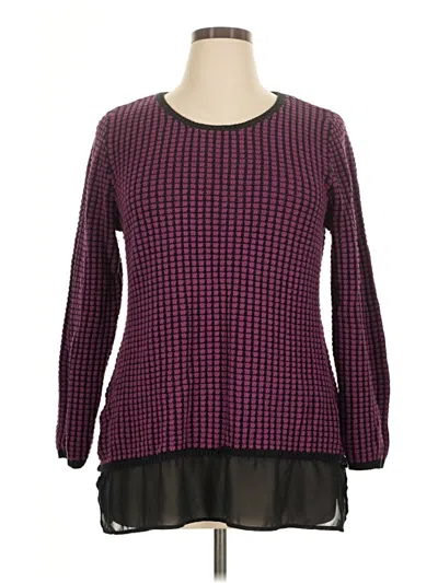 Pre-owned Assorted Brands Pullover Sweater In Purple
