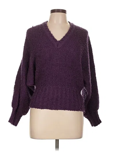 Pre-owned Assorted Brands Pullover Sweater In Purple