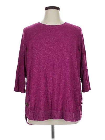 Pre-owned Assorted Brands Pullover Sweater In Purple