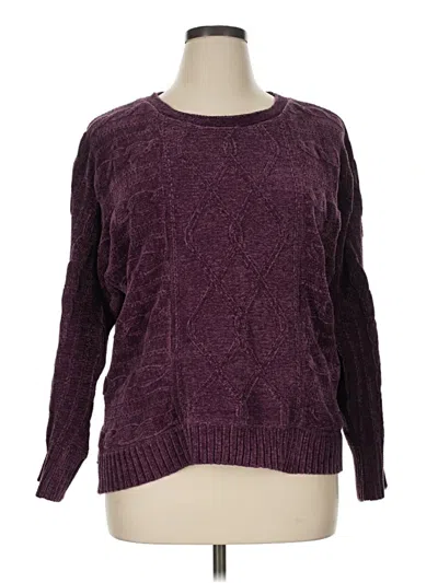 Pre-owned Assorted Brands Pullover Sweater In Purple