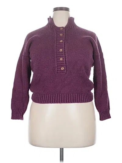 Pre-owned Assorted Brands Pullover Sweater In Purple