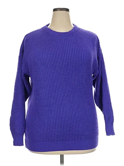 Pre-owned Assorted Brands Pullover Sweater In Purple