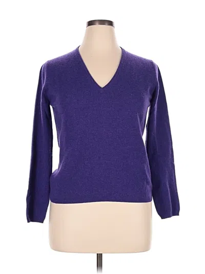 Pre-owned Assorted Brands Pullover Sweater In Purple
