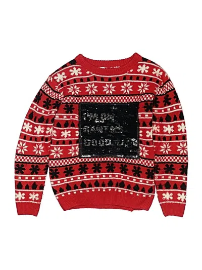 Pre-owned Assorted Brands Kids' Pullover Sweater In Red