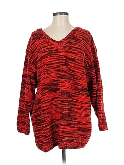 Pre-owned Assorted Brands Pullover Sweater In Red