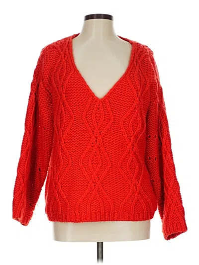 Pre-owned Assorted Brands Pullover Sweater In Red