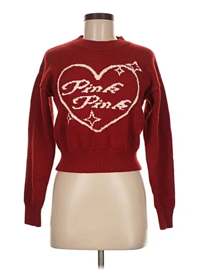 Pre-owned Assorted Brands Pullover Sweater In Red