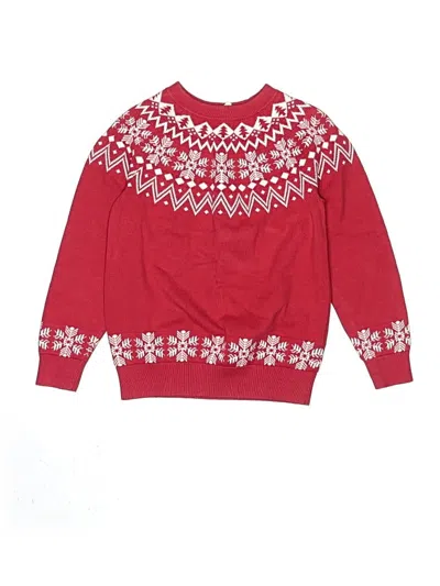 Pre-owned Assorted Brands Kids' Pullover Sweater In Red