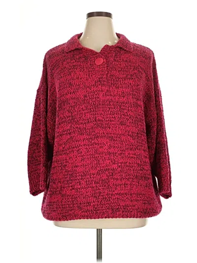 Pre-owned Assorted Brands Pullover Sweater In Red