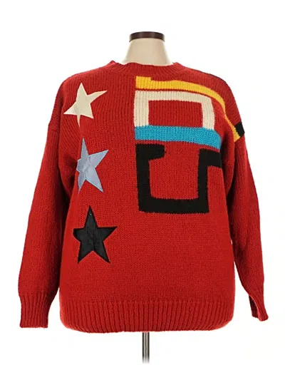 Pre-owned Assorted Brands Pullover Sweater In Red