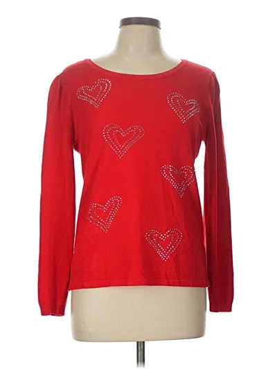 Pre-owned Assorted Brands Pullover Sweater In Red