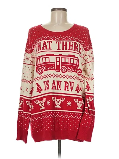 Pre-owned Assorted Brands Pullover Sweater In Red