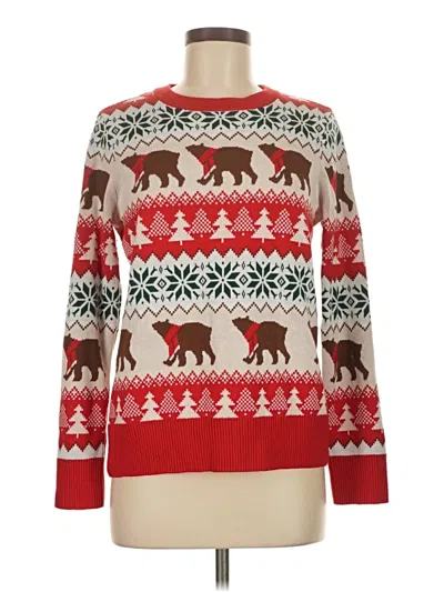 Pre-owned Assorted Brands Pullover Sweater In Red