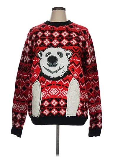Pre-owned Assorted Brands Pullover Sweater In Red