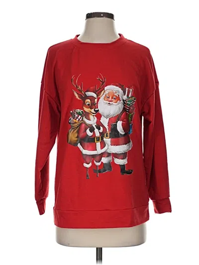 Pre-owned Assorted Brands Pullover Sweater In Red
