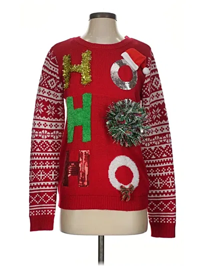 Pre-owned Assorted Brands Pullover Sweater In Red