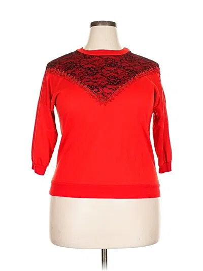 Pre-owned Assorted Brands Pullover Sweater In Red