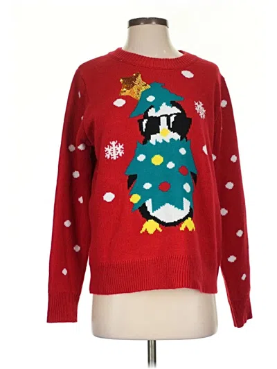 Pre-owned Assorted Brands Pullover Sweater In Red